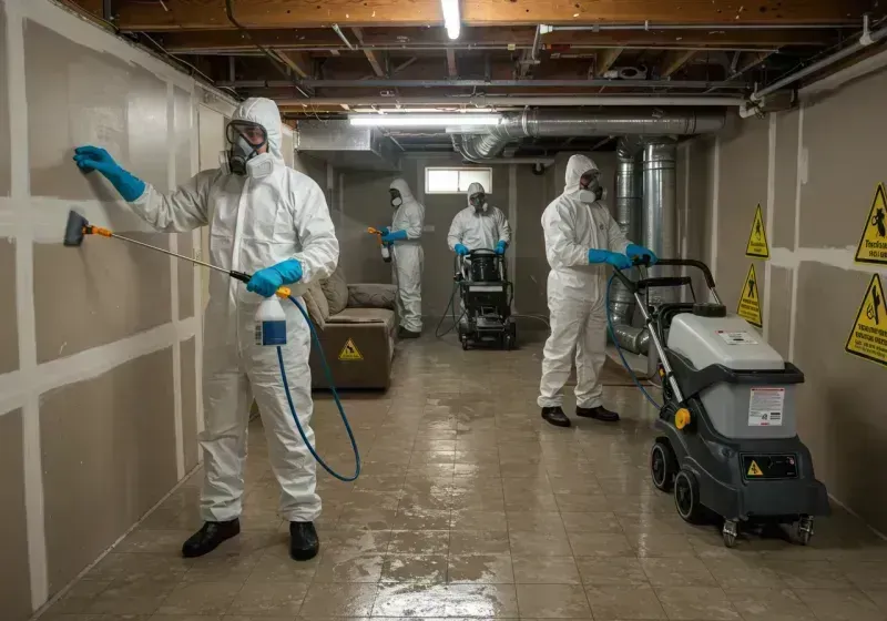 Basement Moisture Removal and Structural Drying process in University Park, IL